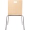 National Public Seating Cafe/Bistro Chair, Natural Seat, Natural Back, 21 1/2 in W 23 1/4 in L 33 7/8 in H, Armless BCC22 - alternate 9